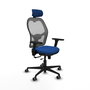PIQUERAS Y CRESPO Silla de oficina Jorquera Sincro/Traslack Azul y Gris