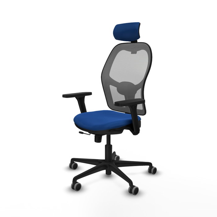 PIQUERAS Y CRESPO Silla de oficina Jorquera Sincro/Traslack Azul y Gris