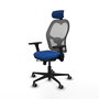 PIQUERAS Y CRESPO Silla de oficina Jorquera Sincro/Traslack Azul y Gris