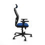 PIQUERAS Y CRESPO Silla de oficina Jorquera Sincro/Traslack Azul y Gris