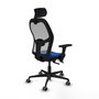 PIQUERAS Y CRESPO Silla de oficina Jorquera Sincro/Traslack Azul y Gris