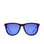 Northweek Gafas de Sol REGULAR MATTE BLACK - Unisex, Rectangular, Polarizadas, Nylon Negro, Cristal Azul