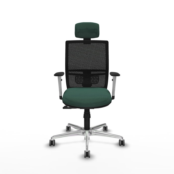 PIQUERAS Y CRESPO Silla de oficina Yunquera con mecanismo Sincro, Verde botella y Negro PIQUERAS Y CRESPO Silla de oficina Yunquera con mecanismo Sincro, Verde botella y Negro