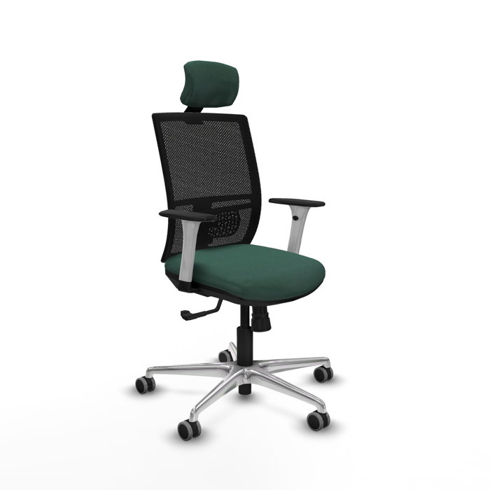 PIQUERAS Y CRESPO Silla de oficina Yunquera con mecanismo Sincro, Verde botella y Negro PIQUERAS Y CRESPO Silla de oficina Yunquera con mecanismo Sincro, Verde botella y Negro