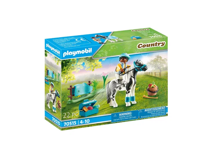 Playmobil 70515 Set de Figuritas Country Collectible con Pony Lewitzer, Juguete para Niños a partir de 4 años, Multicolor, Plástico, 358 Piezas