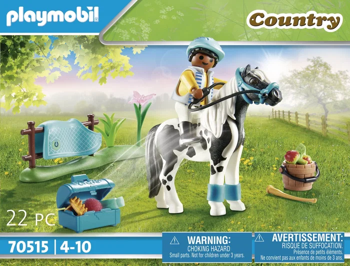 Playmobil 70515 Set de Figuritas Country Collectible con Pony Lewitzer, Juguete para Niños a partir de 4 años, Multicolor, Plástico, 358 Piezas