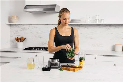 Ninja CB100EU Batidora de Vaso 2 en 1 Power Nutri 1100W con Smart Torque y Recipientes de 700ml y 400ml