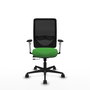 PIQUERAS Y CRESPO Silla de oficina Zulema Verde con mecanismo Sincro/Traslack