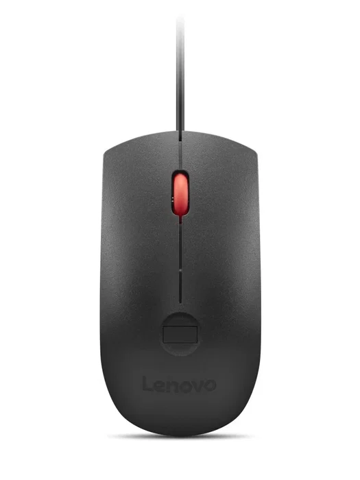 Lenovo Ratón Óptico 4Y51S24029 USB, 2000 DPI, Ambidextro, Lector de Huellas Dactilares, Negro, para Oficina