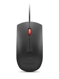Lenovo Ratón Óptico 4Y51S24029 USB, 2000 DPI, Ambidextro, Lector de Huellas Dactilares, Negro, para Oficina