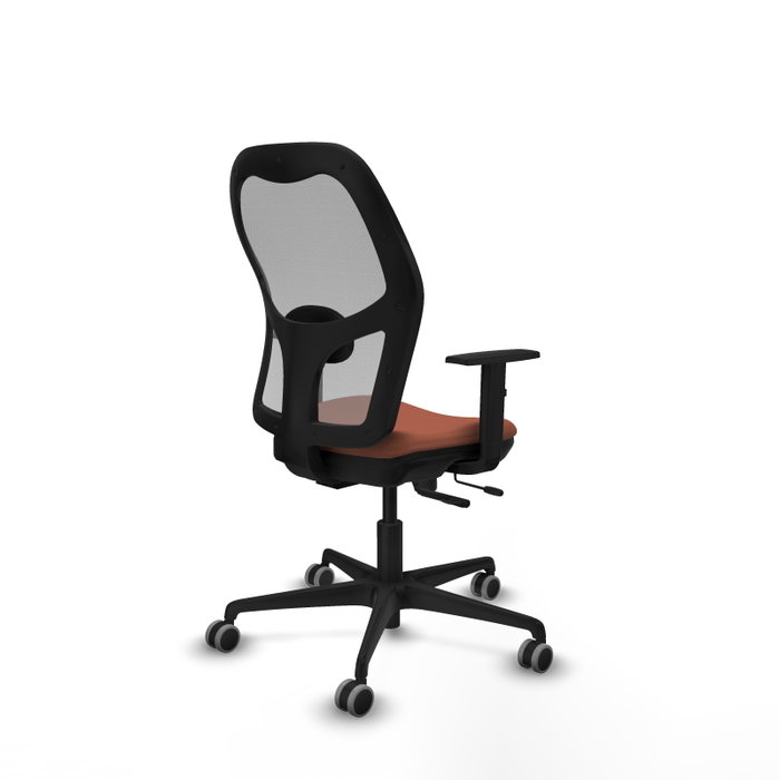 PIQUERAS Y CRESPO Silla de oficina Jorquera con mecanismo Sincro/Traslack, Marrón y Gris