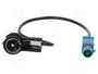 PER.PIC. Cable de conexión coaxial Fakra hembra a ISO enchufe angular