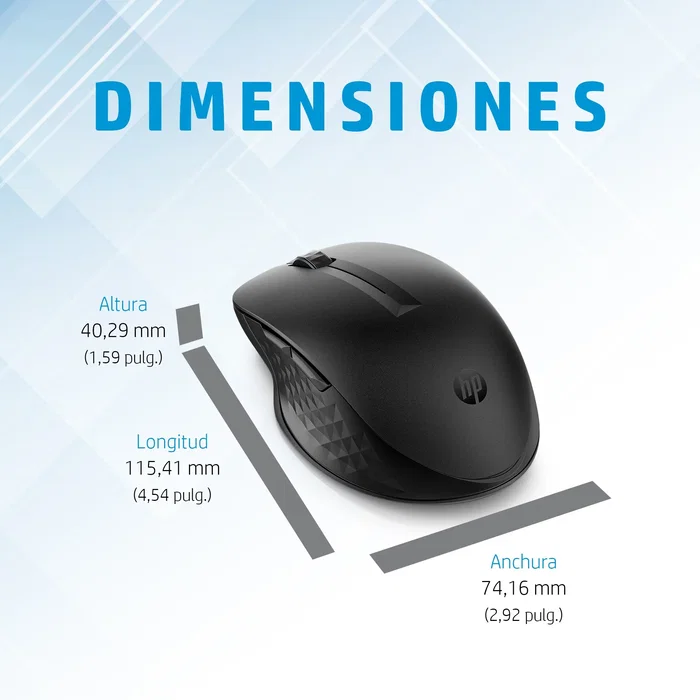 HP 435 Multi-Device Wireless Mouse Negro