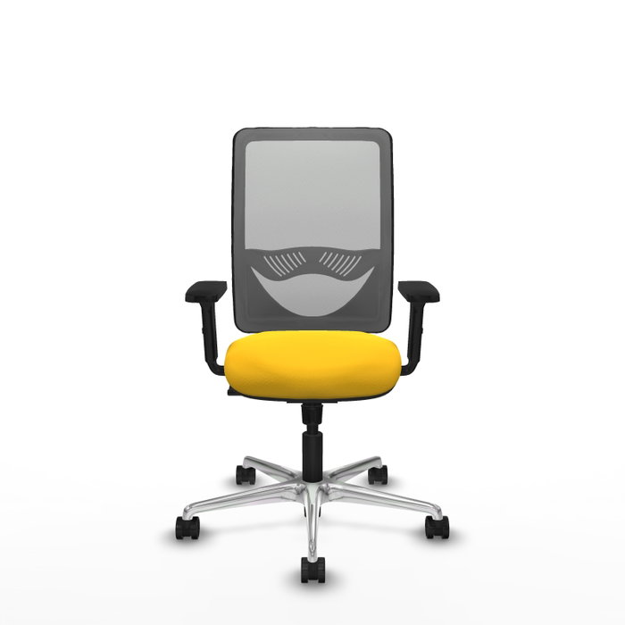 PIQUERAS Y CRESPO Silla de oficina Zulema con mecanismo Sincro, Amarillo y Gris PIQUERAS Y CRESPO Silla de oficina Zulema con mecanismo Sincro, Amarillo y Gris