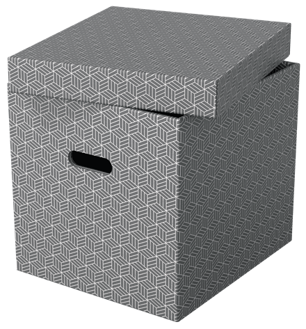 Esselte Pack de 3 Cajas de Almacenamiento de Cartón Gris 365x320x315 mm Esselte Pack de 3 Cajas de Almacenamiento de Cartón Gris 365x320x315 mm