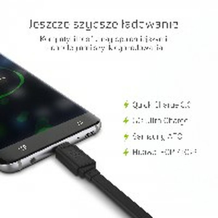 Green Cell KABGC03 Cable USB-C a USB 3.0 0,25m Negro