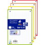 Oxford Recambio School A5 100 Hojas Cuadriculado 5x5 6 Taladros 4 Colores Vivos