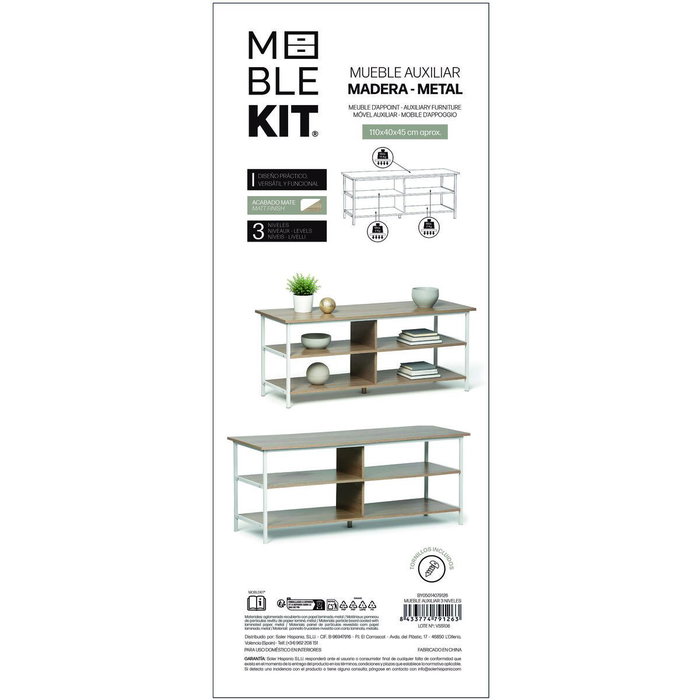 Moblekit Mueble Auxiliar 3 Niveles ESKA