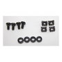 Inter-Tech Placa ciega de 19 pulgadas, negro, 4HE, atornillada