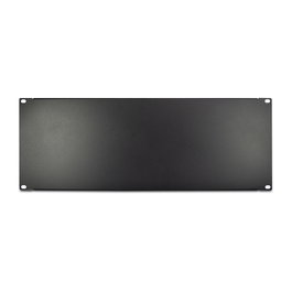 Inter-Tech Placa ciega de 19 pulgadas, negro, 4HE, atornillada
