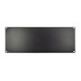 Inter-Tech Placa ciega de 19 pulgadas, negro, 4HE, atornillada
