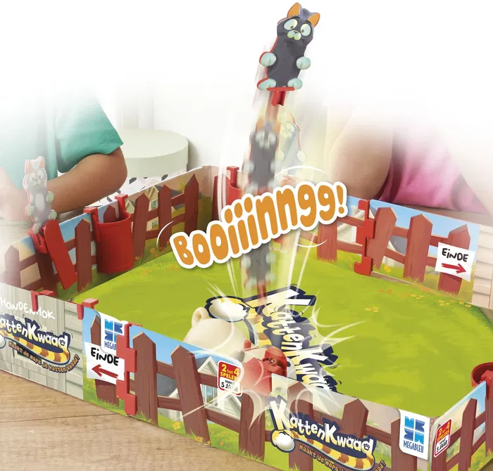 Megableu MEG3760046781550 Juego de mesa Chat'Panic - Mueve a tu gato hacia adelante, evita al perro Moloss' - Idioma francés