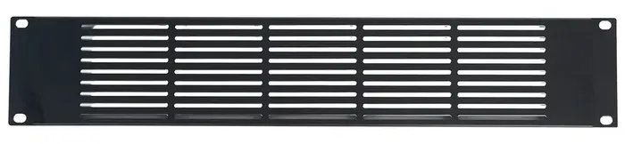 Algamaudio Saaair-2U Rejilla de Ventilación para Rack 2U de Acero Negra Compatible con Armarios Rack 19
