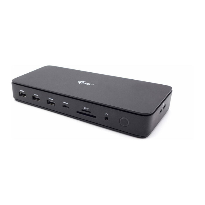 I-tec TB4 GEN 3 DOCK 2X DISPLAY - Base de Acoplamiento Thunderbolt 4 Dual DisplayPort PRO con Power Delivery 92W, 40 Gbit/s, Ethernet 2.5G, Lector de Tarjetas SD/MicroSD, Negro