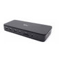I-tec TB4 GEN 3 DOCK 2X DISPLAY - Base de Acoplamiento Thunderbolt 4 Dual DisplayPort PRO con Power Delivery 92W, 40 Gbit/s, Ethernet 2.5G, Lector de Tarjetas SD/MicroSD, Negro