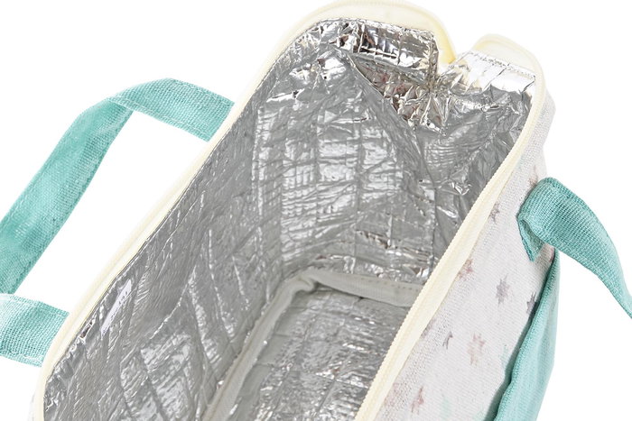 DKD Home Decor Bolsa Termica Shabby Casablanca 2022 Blanco Multicolor 11 x 16 x 34 cm