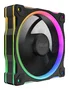 ASUS Prime MR120 Fan ARGB Negro - Ventilador para PC, 120 mm, 1600 RPM, 21 dB, PWM, Control LED RGB, 12V