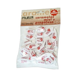 MURIA Caramelos de Miel y Propóleo Sin Azúcar - Pack de 250 g