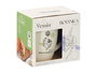 Vessia Taza Porcelana Botanica con Tapa y Filtro, Surtidos, 340 ml, Acero Inoxidable, 12x10x8 cm (Set de 24)