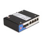 DeLOCK 88015 Conmutador Gigabit Ethernet Industrial con 4 Puertos RJ45 y 2 Puertos SFP