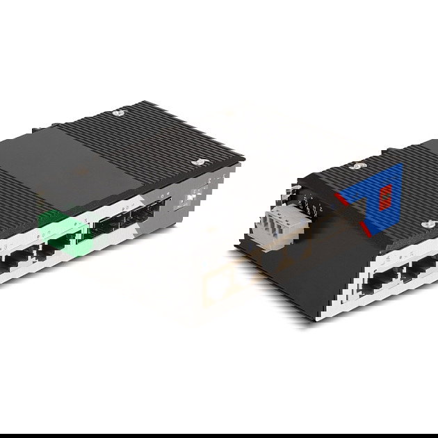 DeLOCK Conmutador Gigabit Ethernet Industrial No Administrado, 4 Puertos RJ45 y 2 Puertos SFP, Montaje en Carril DIN, Conmutación 2 Gbit/s, Certificaciones CE/FCC