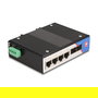 DeLOCK Conmutador Gigabit Ethernet Industrial No Administrado, 4 Puertos RJ45 y 2 Puertos SFP, Montaje en Carril DIN, Conmutación 2 Gbit/s, Certificaciones CE/FCC