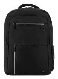 Mobilis 003084 Mochila Informal Urbana 26 Litros para Niños y Niñas, Compartimento Portátil hasta 16", Negro, Espuma y Poliéster Reciclado