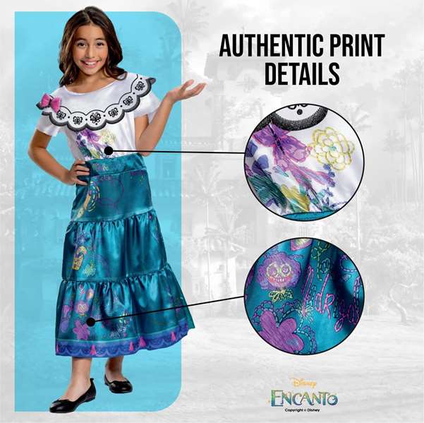 Disney Disfraz Mirabel Deluxe T. 3-4 Años