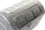 DKD Home Decor Joyero Arabe Plateado Verde Jade 15 x 18 x 25 cm Chakras