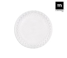 La Mediterranea Plato Postre Diamond Ø19 cm (24 Unidades)