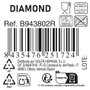 La Mediterranea Plato Postre Diamond Ø19 cm (24 Unidades) SKU: B165JH77HM