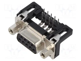 HARTING Conector D-Sub de 9 pines hembra para PCB