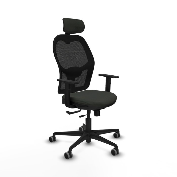 PIQUERAS Y CRESPO Silla de oficina Jorquera con mecanismo Sincro/Traslack en Negro PIQUERAS Y CRESPO Silla de oficina Jorquera con mecanismo Sincro/Traslack en Negro