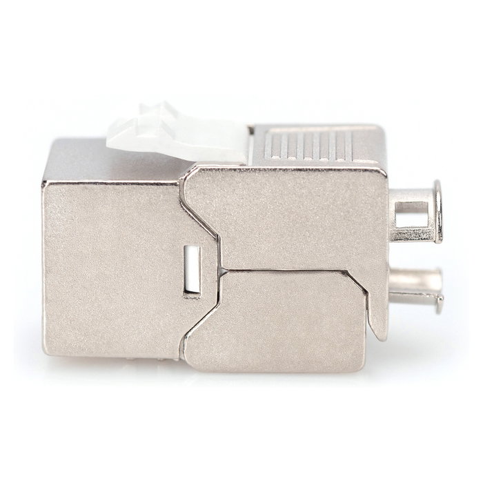 Digitus Módulo Keystone CAT 6 Apantallado Plano RJ45 Hembra-Hembra Plata
