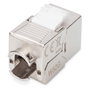 Digitus Módulo Keystone CAT 6 Apantallado Plano RJ45 Hembra-Hembra Plata