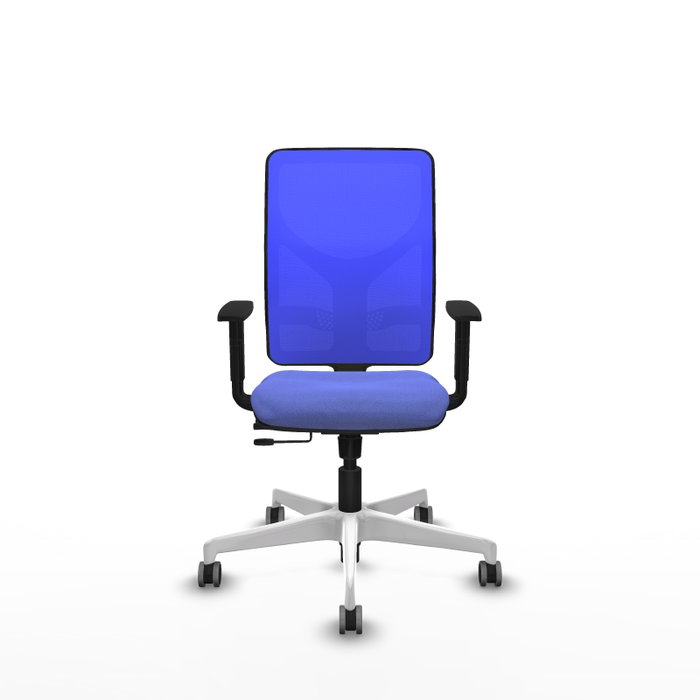 PIQUERAS Y CRESPO Silla de oficina Motilla con mecanismo Sincro/Traslack Azul
