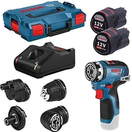 Bosch Professional Taladro Atornillador GSR 12V-35 FC con 2 Baterías 3.0Ah y L-Boxx - 06019H3000