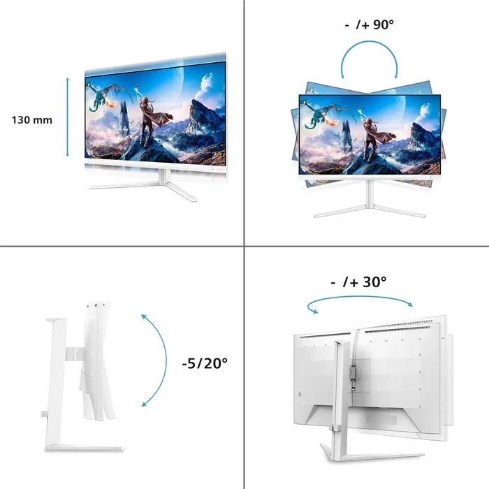 Philips Evnia 5000 Monitor Gaming 27 4K UHD Blanco