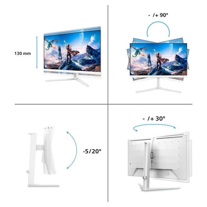 Philips 27M2N5901A/00 Evnia 5000 Monitor Gaming 27'' 4K 320Hz Blanco