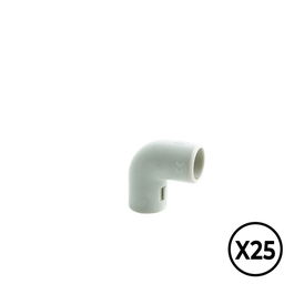 Tupersa Codo inspeccionable gris 90° PVC Ø 25 mm (25 Unidades)